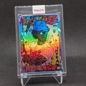 Topps Project 70 card# 802.  Rainbow Foil 35/70  Julio Franco by Distortedd